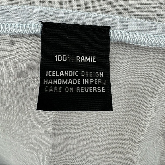 Elm Design by Matthildur Drapey Tunic Button Front Shirt - Light Blue - Small - Picture 4 of 5